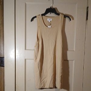 Tan Sleeveless Tank Top